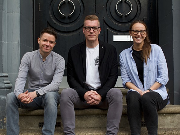 James Dickie, Mark James and Lizzie Gilthorpe